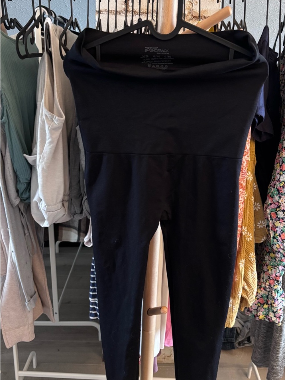 Motherhood Black Maternity Leggings